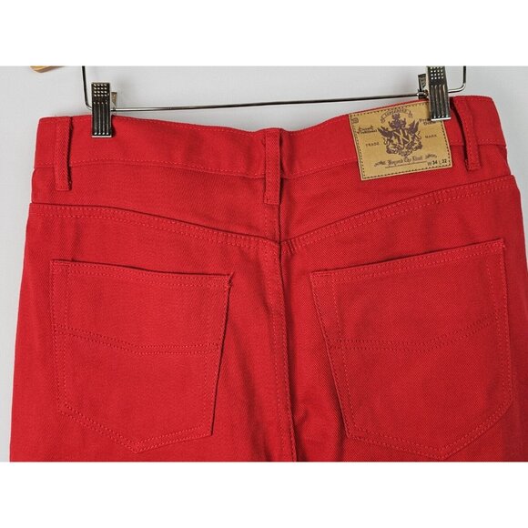 Beyond The Limit Men's Jeans Size 34 x 32 Red Straight Leg Denim Jean Pants - Picture 9 of 10